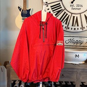 Marlboro Red Hooded Packable Jacket XL
